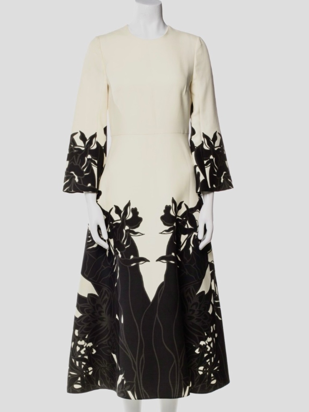 Stunning VALENTINO Black & White Dress Size 42
